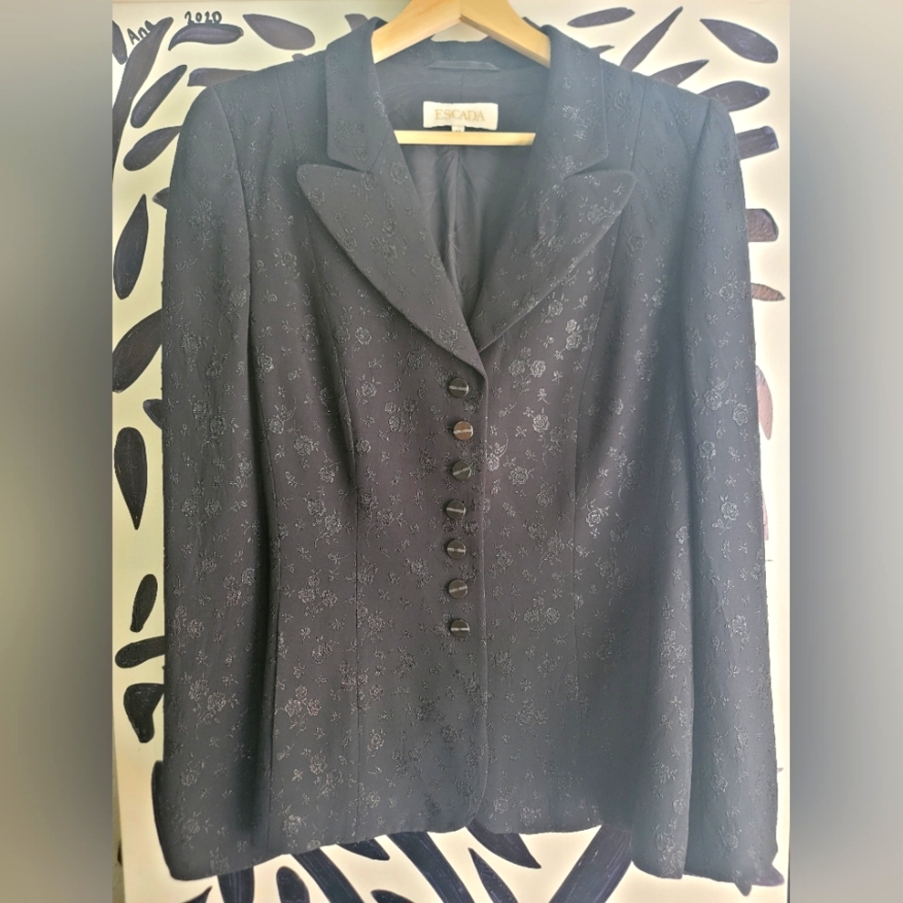 Vintage Black Escada Blazer Jacket